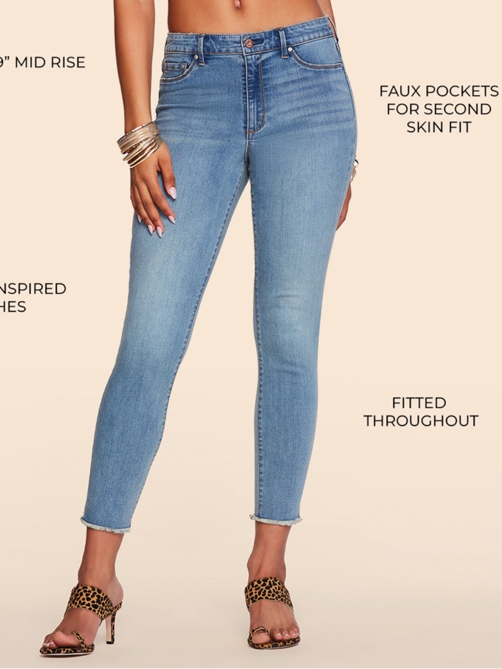 Jessica Simpson Light Blue High-Rise Skinny Ankle Jeans